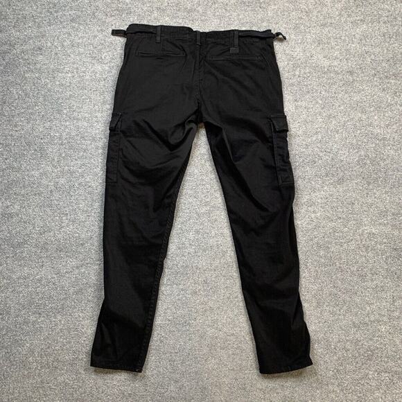 Adriano Goldschmied Pants Womens 31 Black The Slim Cargo Utility Cotton Blend AG - Picture 11 of 16